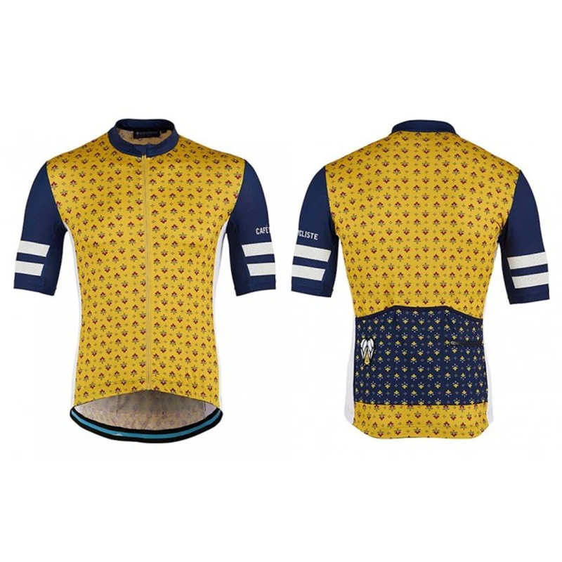 CAFE Summer Jerseys Bike Shirt Mens Cycling Jersey Quick-drying Breathable Ciclismo Bicicleta Sportswear Maillot Ciclismo