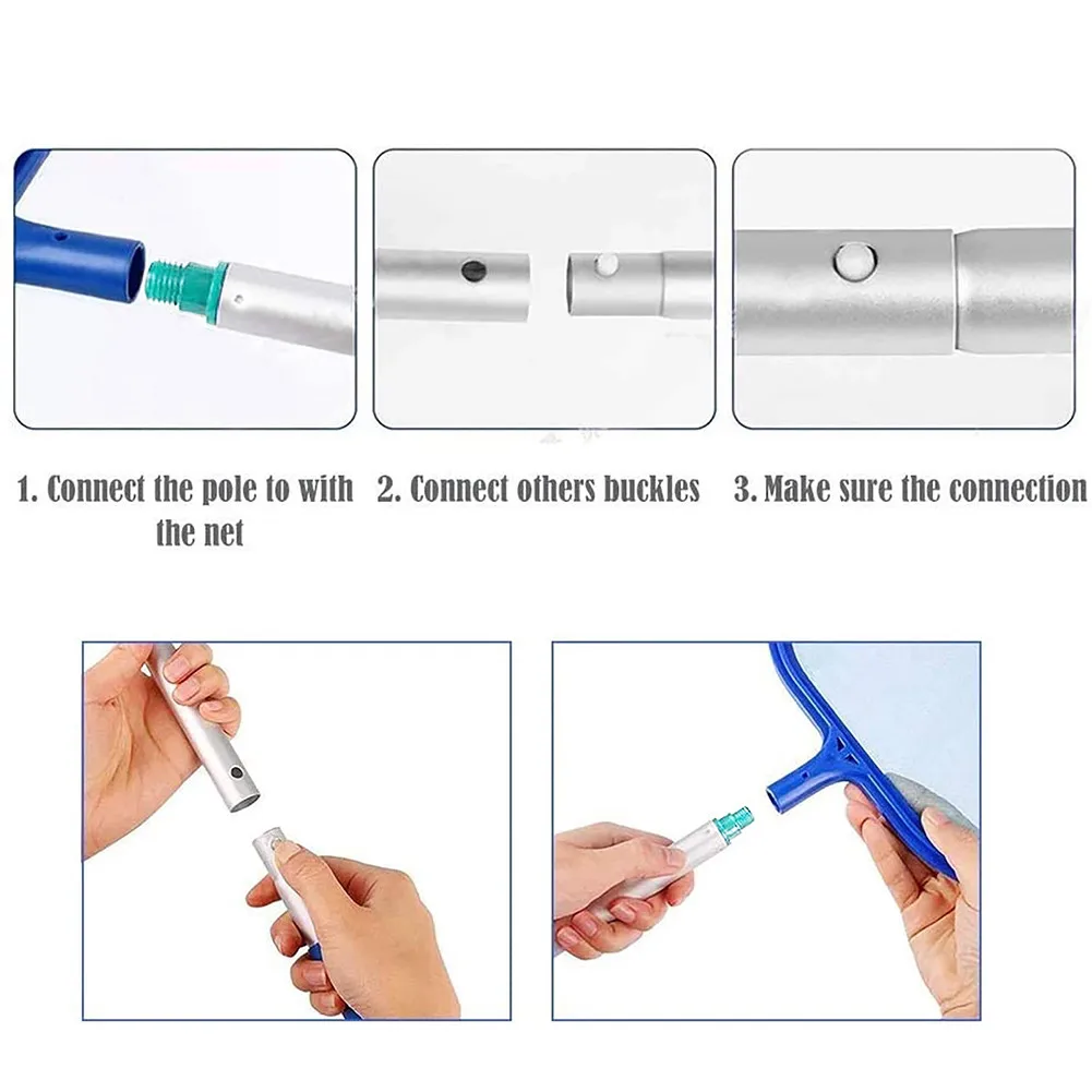 

1pcs Telescopic Pole Accessories Cleaning For Pool Net Telescopic Pole