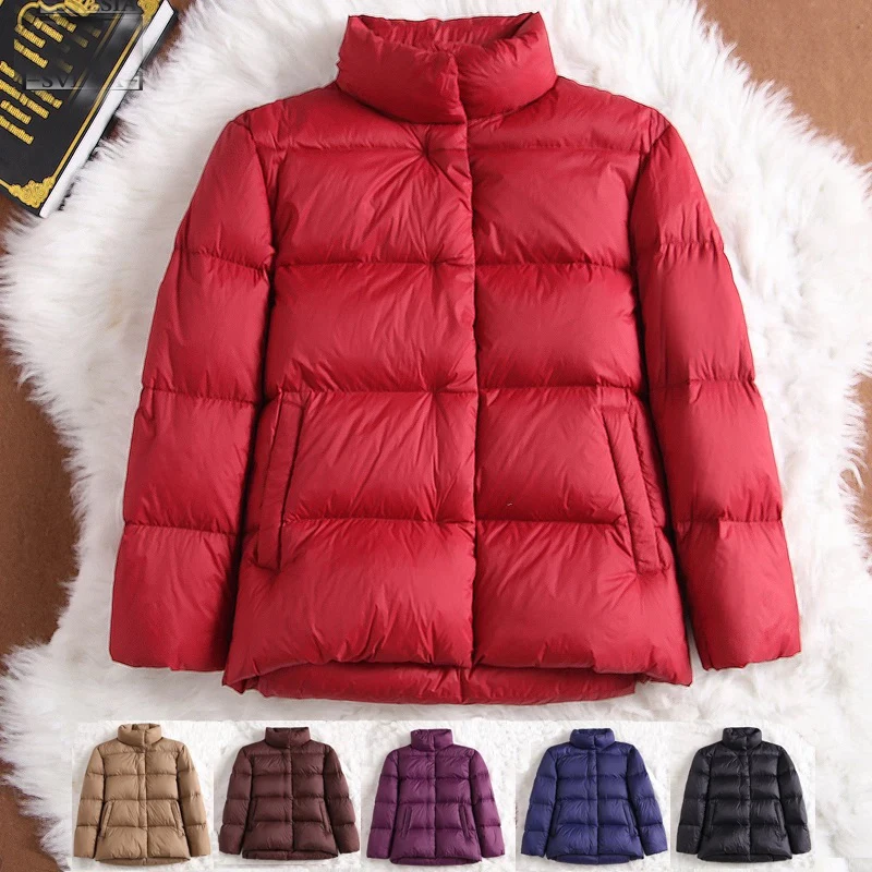 

2021 New Winter Down Jacket Women Puffer Jacket Light Slim Warm Down Coats Female Casual Tops Winter Plus Size Parka for Women