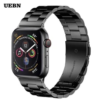 uebn classic metal stainless steel strap for apple watch series 6 40mm 44mm band for iwatch 5 4 3 2 bracelet 42mm 38mm watchband