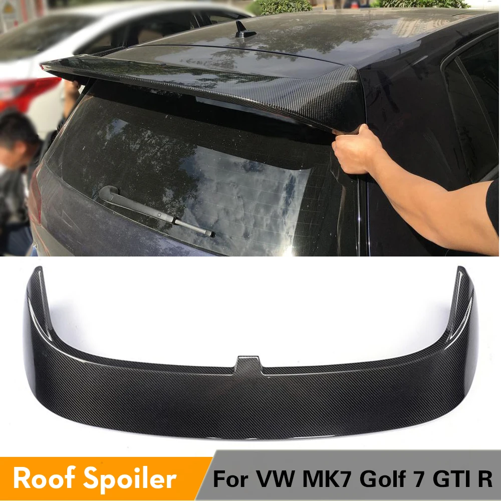Для Volkswagen VW Golf 7 VII GTI MK7 R 2014 2019 задний спойлер на крышу Winfow крыло губа углеродное