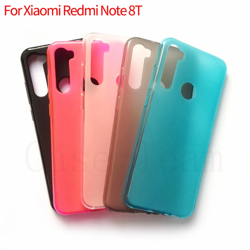 1 шт. матовый чехол из ТПУ для Xiaomi Redmi Note 8T Матовый Мягкий защитный принимаем