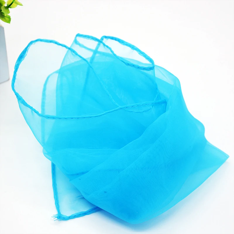 

New Women Square Scarf Summer Spring Girl Dance Performance Solid Color Head Wear Thin Chiffon Scarves Fashion Organza Wraps
