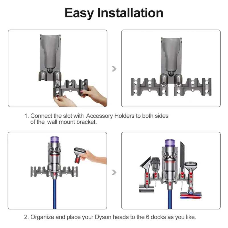 

Docking Station Accessory Holder for Dyson V11 V10 V8 V7 Vacuum Cleaner, No More Mess Tool