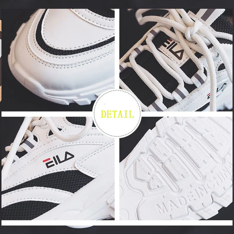 

2020 New White Women Sneakers Fashion Thick Bottom Womens Platform Sneakers Casual Shoes Zapatos De Mujer Chunky Sneakers