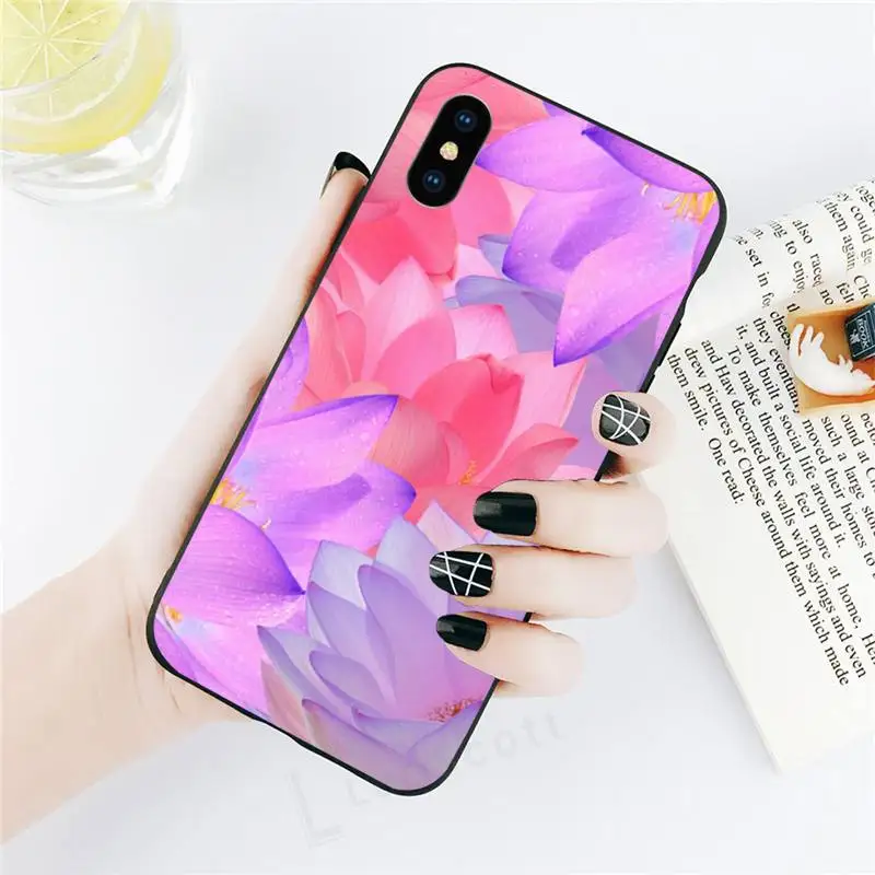 

Ricestate Lotus Flower pink Phone Case for iPhone 11 12 pro XS MAX 8 7 6 6S Plus X 5S SE 2020 XR