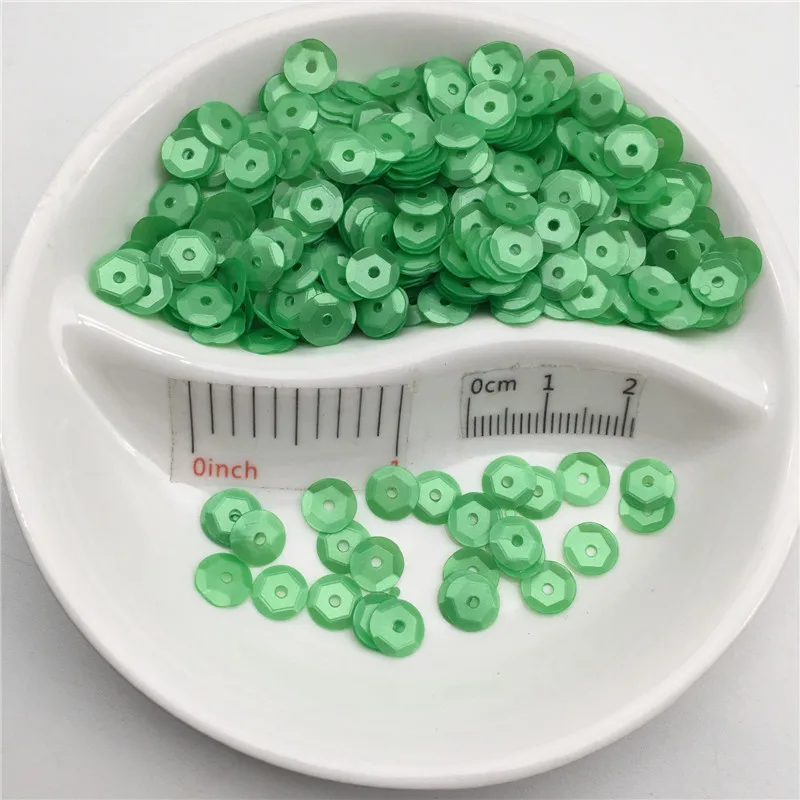 6mm Cup Round Dull Matt PVC Loose Sequin Paillette Sewing Craft For Wedding Decoration Garment Dress Shoe Caps DIY Wholesale | Дом и сад