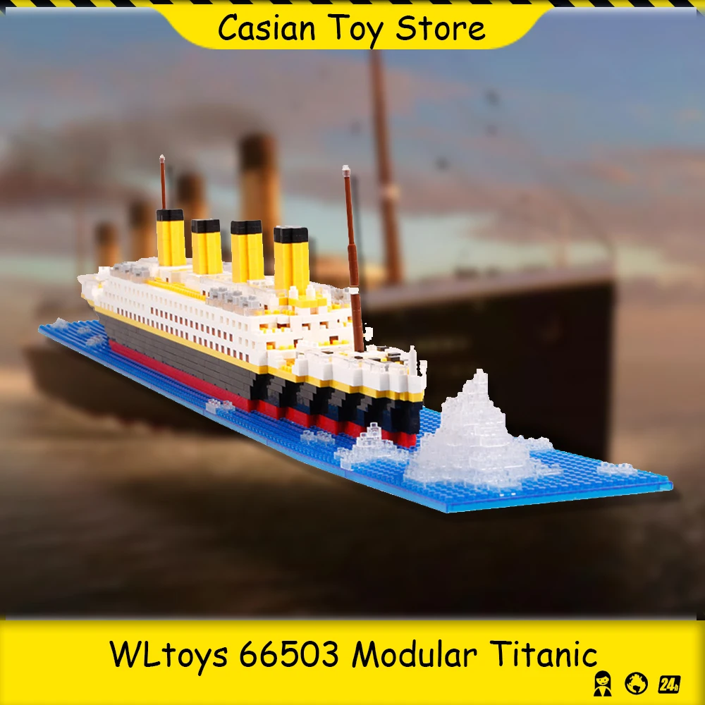 

WLtoys 66503 Modular Titanic 3D Ship Assembling Model Miniature Particle High Difficulty Building Brick Children Toys for Boys