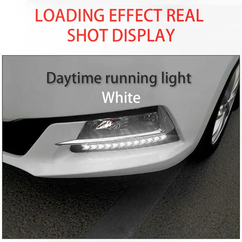 Racbox 2 шт. Автомобильный светодиодный переключатель светодиодный дневной светильник головной светильник для глаз DRL лампа динамический последовательный тормоз сигнал поворота дневной ходовой светильник
