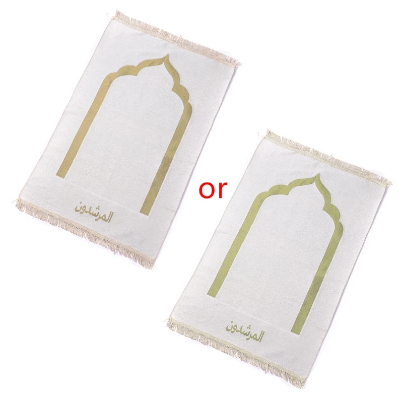 

Муслиновый молитвенный коврик бежевого и белого цвета с кисточками, исламский этнический прямоугольный ковер, коврик, одеяло, украшение дл...