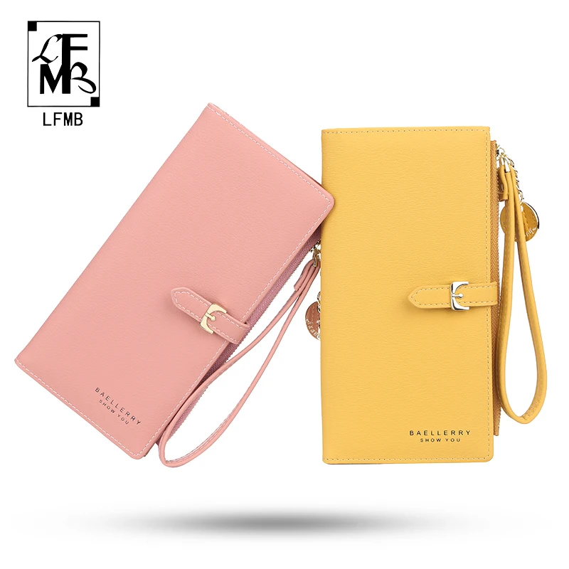 [LFMB] роскошный кожаный короткий женский кошелек Дамский клатч с множеством