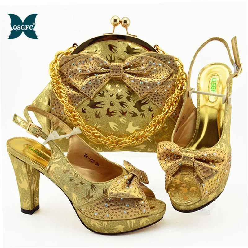 Итальянская дизайнерская обувь с сумочкой в комплекте и подходящая Сумочка