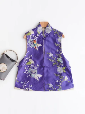 2021 вышивка qipao Китайский традиционный костюм Тан китайский стиль Топы Ципао