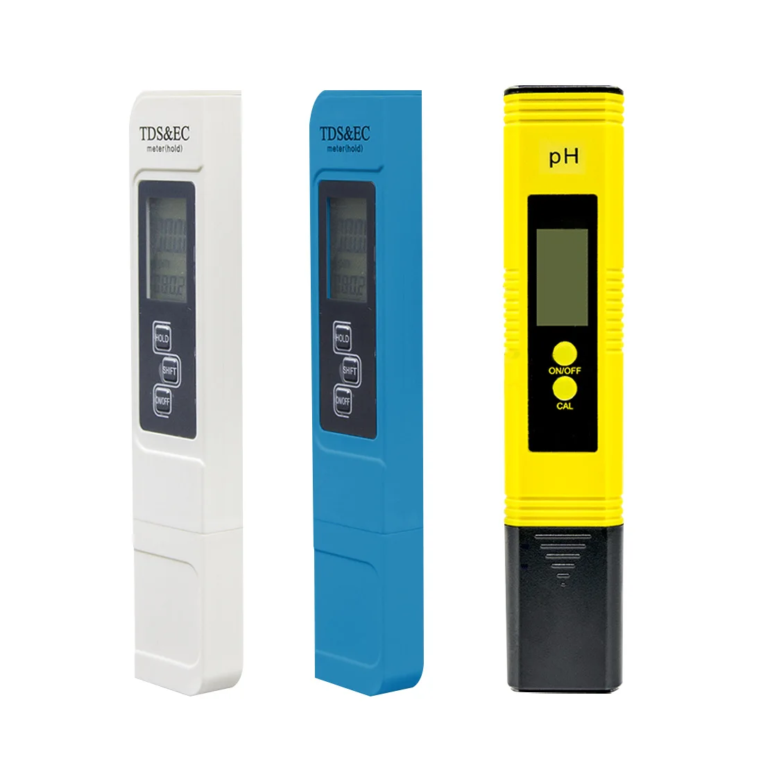 

TDS&EC LCD Water Purity 2pcs TDS Meter Digital Water Tester Digital 0.0-14.0 PH Meter Tester 0-9990ppm PPM Aquarium Filter
