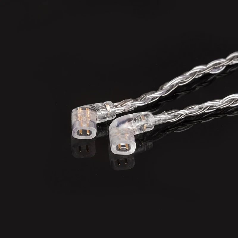 KBEAR 16 core посеребренный кабель 2pin/TFZ/QDC 2,5/3,5/4,4 мм HeadsetCable для ZS10 PRO ZST C12 C10 BLON BL-03 лампа указателя V90 BA5