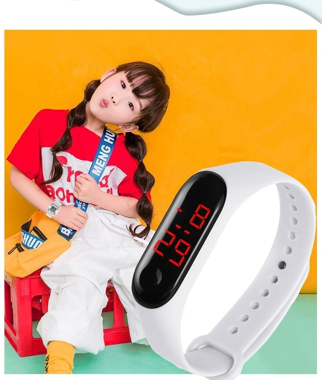 

Electronic Watch Student Gift Led Bracelet Watch Button Children's Male and Female Students Exercise New Gift