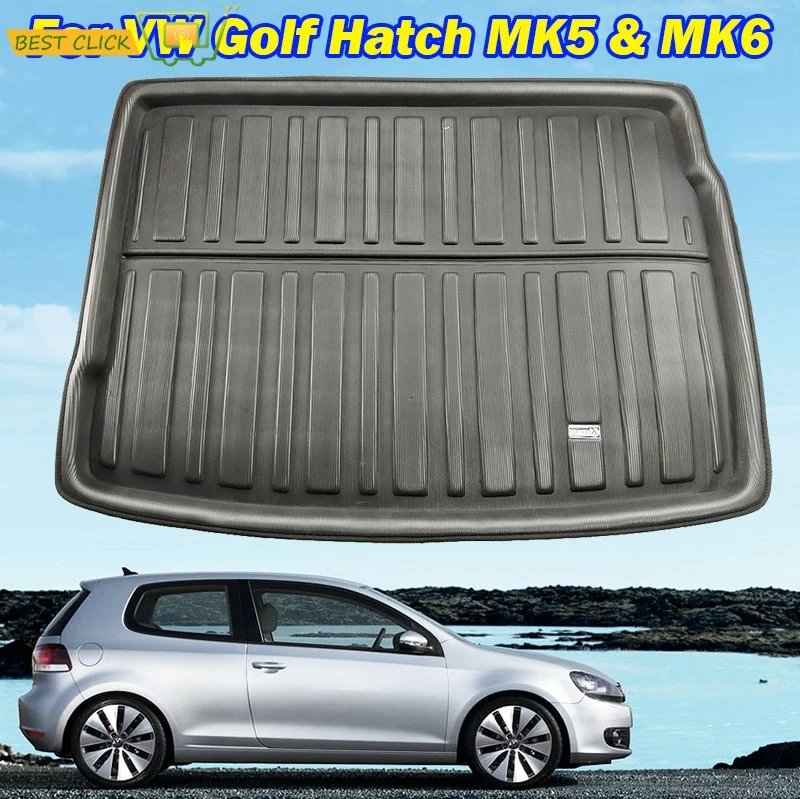 For Volkswagen VW Golf 5 6 MK5 MK6 Golf GTI R R32 Rabbit 2004-2014 Tailored Rear Trunk Liner Boot Cargo Mat Tray Floor Carpet