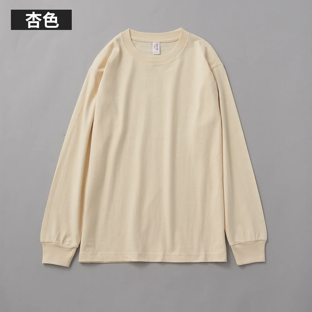 Футболка из чистого хлопка с длинным рукавом популярный логотип на осень и зиму