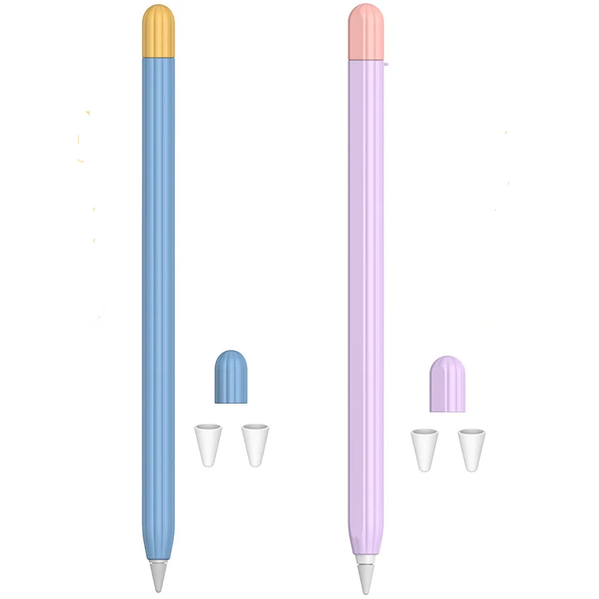 

pencil case new for apple pencil1/2 generation hit color pen sleeve suitable anti-fall silicone protective sleeve