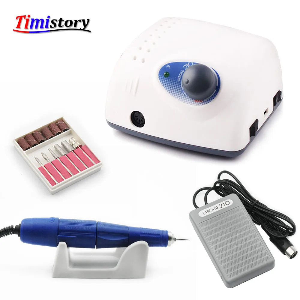 65 Вт 35000 об/мин дрель для маникюра аппарат педикюра электрические напильники