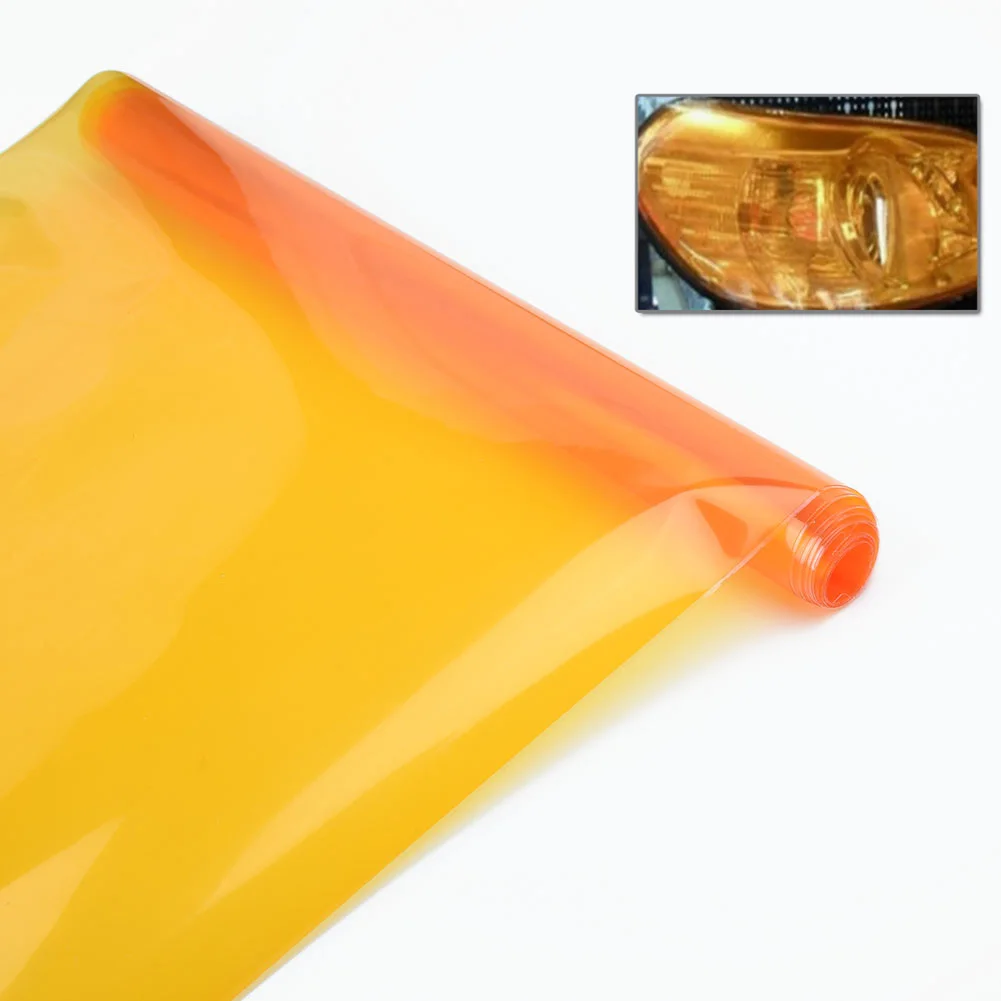 

Amber Car light film Tint Headlight Fog Waterproof Stretchable Exterior