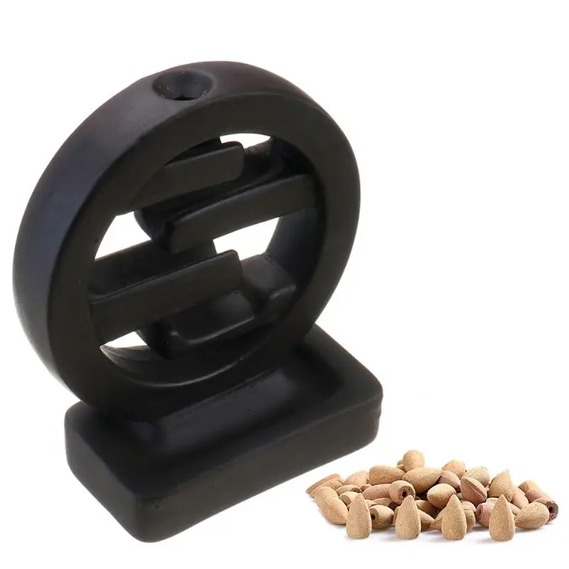 Круглый фарфоровый керамический конус Набор держателей для курильницы дома и