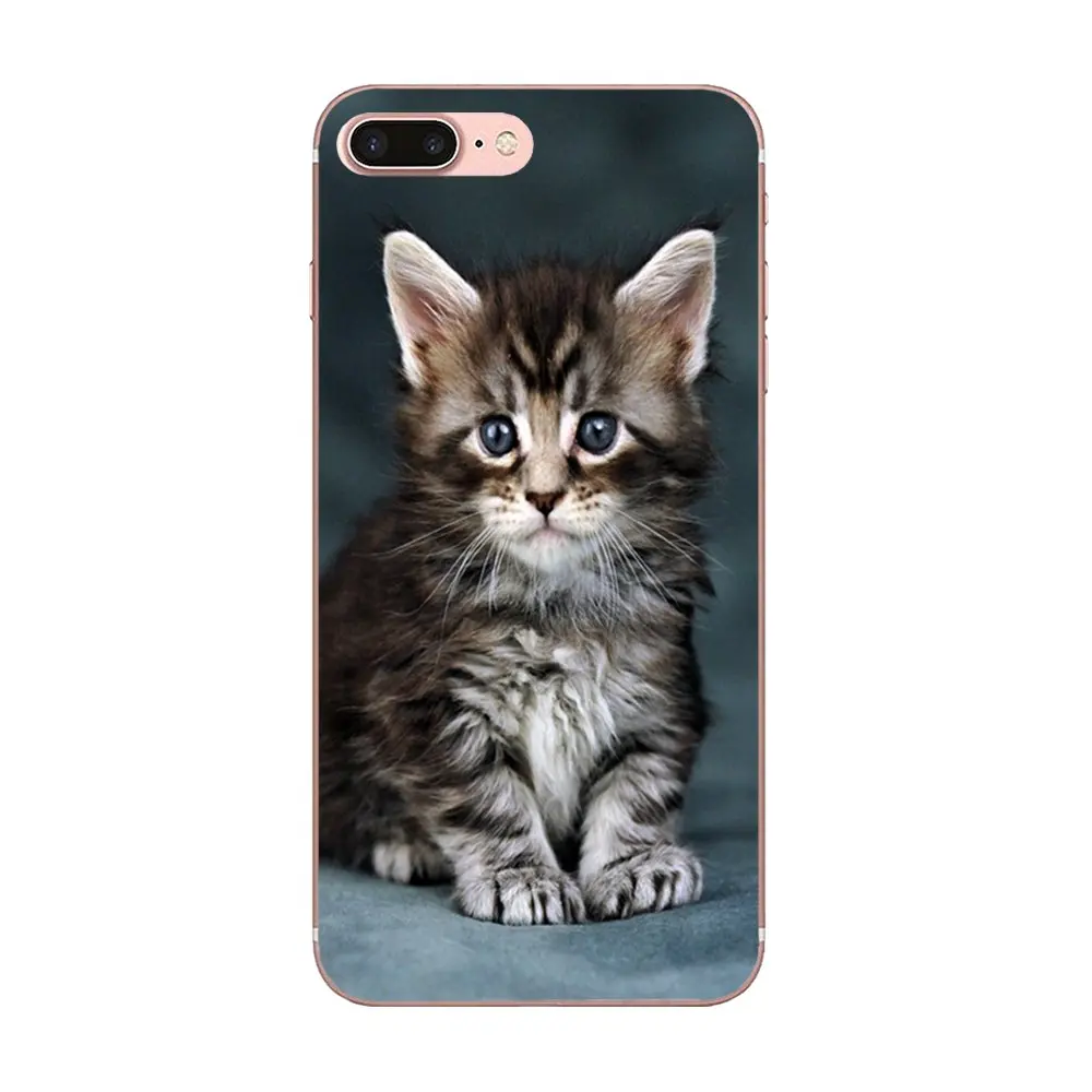 Pet с Мейн куном серебра роскошный Вертикальный чехол для телефона Xiaomi Redmi Mi 4 7A 9T K20