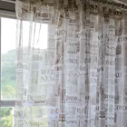 Коричневый газеты, отвесные занавески для Гостиная шторы из тюля для спальни бежевый, вуаль, занавески, Панель окна домашний декор