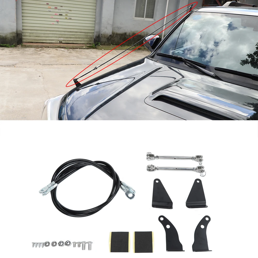 

for Toyota 4 Runner 2010-2021 Limb Risers Kit Obstacle Eliminate Rope Protector Car External Accessories Black Stainless Steel