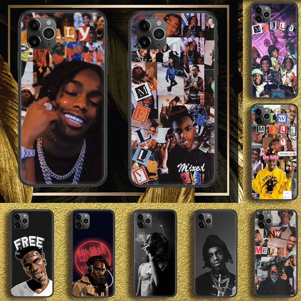 Чехол Rapper YNW Melly для телефона корпус корпуса iphone 5 5s se 2 6 6s 7 8 12 mini plus X XS XR 11 PRO MAX