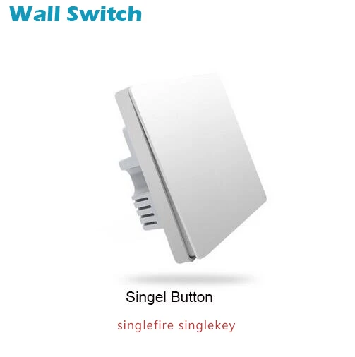 singlefire singlekey Xiaomi Aqara настенный выключатель светильник ZigBee версия одиночный огонь/нулевой огонь/приложение для беспроводного переключателя дистанционного управления умный дом Комплект - Цвет: singlefire singlekey