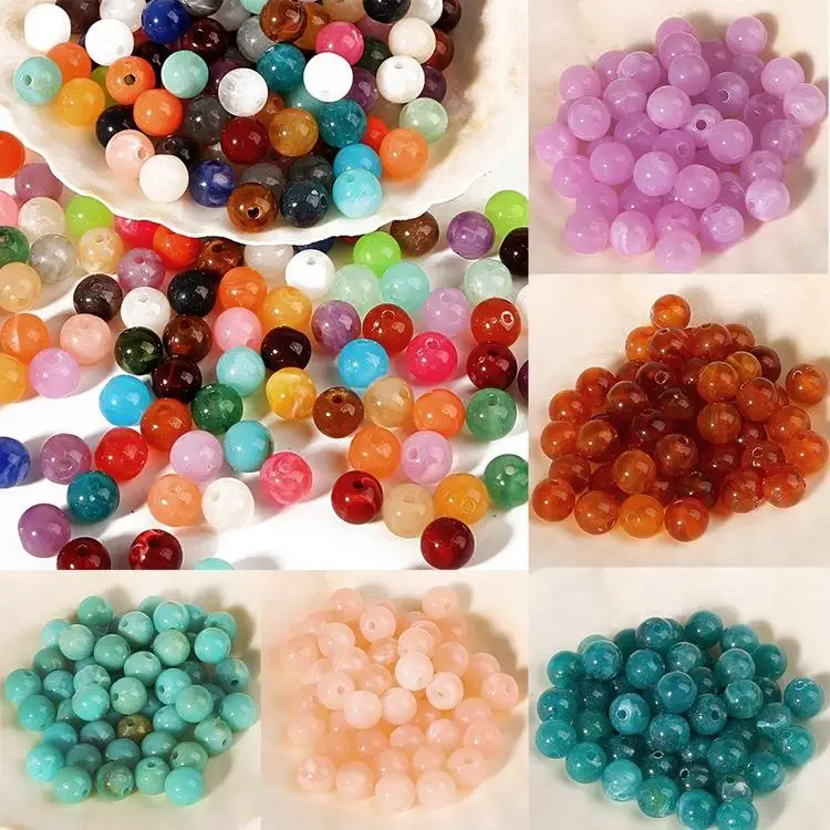 

DIY; Acrylic; Round; Imitation Pearl; Loose Beads; Handmade; Bracelet; Jewelry; Accessories; High Qu