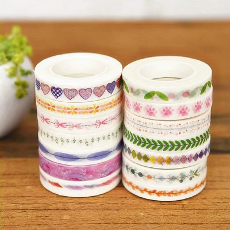 1 шт. Kawaii Васи Лента Скрапбукинг DIY этикетка Великолепная Красивая креативная Маскировочные наклейки лента для школы и офиса