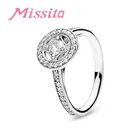MISSITA, новые винтажные кольца, искусственный циркон, палец для женщин, подходит для свадебных торжеств, серебряного цвета, ювелирные изделия в подарок