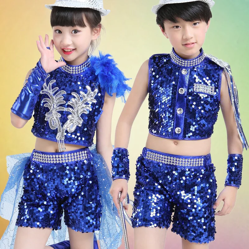 Детский костюм для джазовых танцев детский выступлений Детская танцевальная