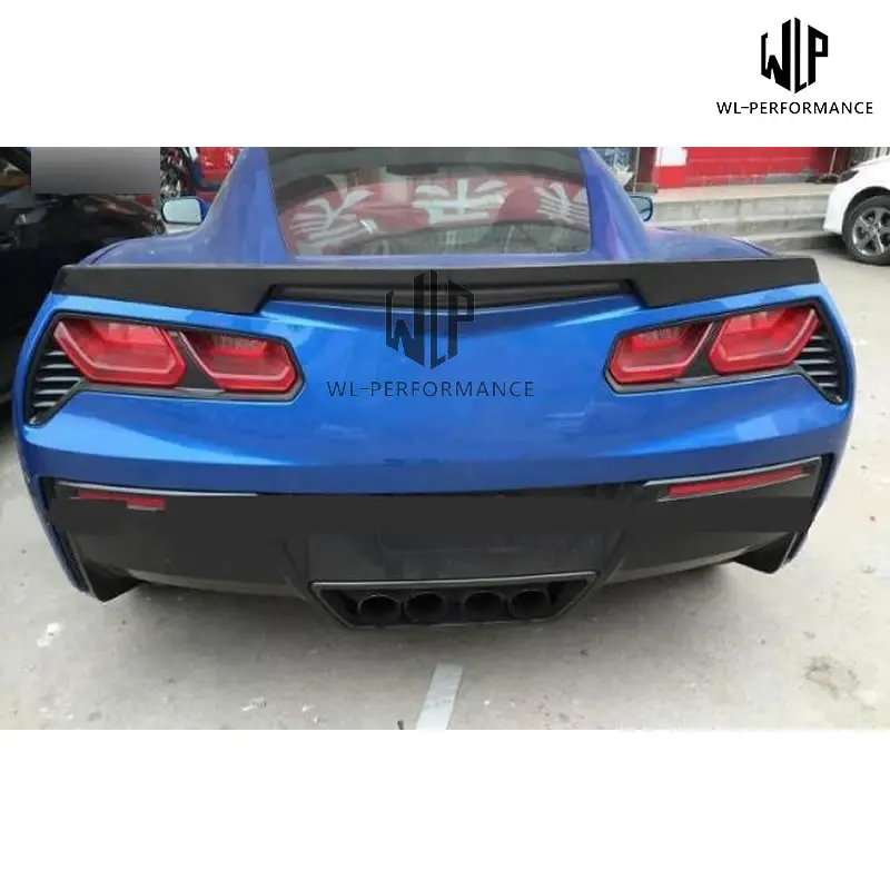 Высококачественный задний спойлер C7 из углеродного волокна для стайлинга