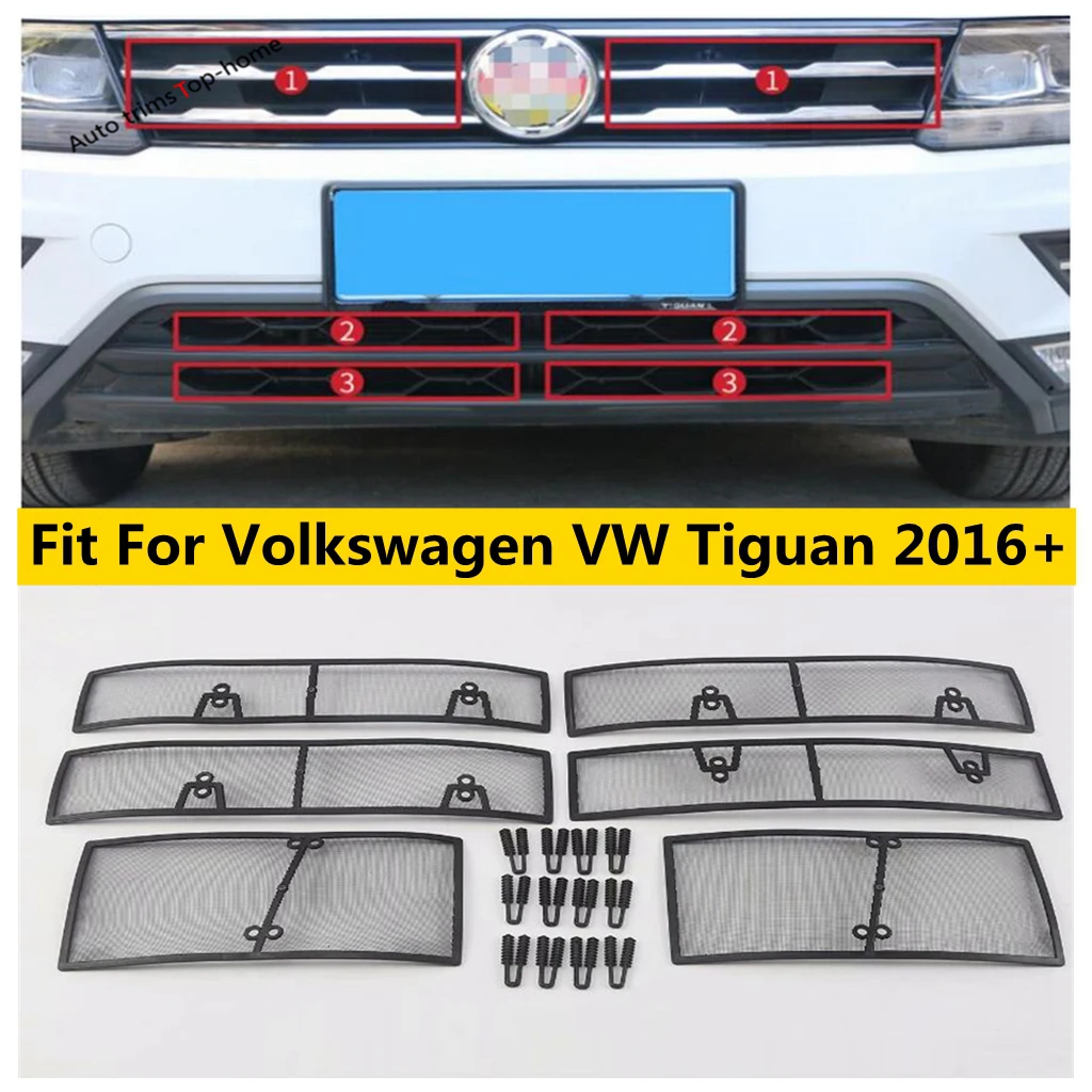 Аксессуары Yimaautotrims подходят для Volkswagen VW Tiguan 2016 - 2020 Передняя решетка защиты от