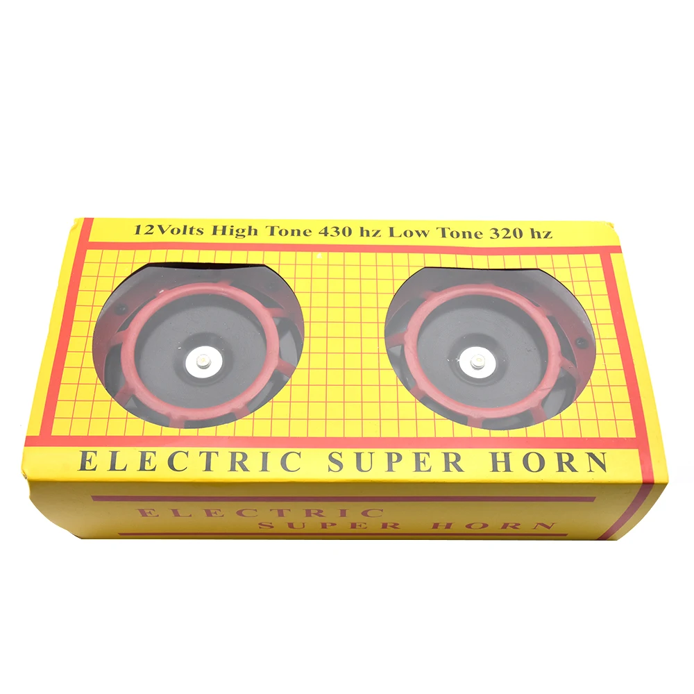 HD Red Hella супер громкий компактный электрический звуковой сигнал воздуха 12 в 115 дБ