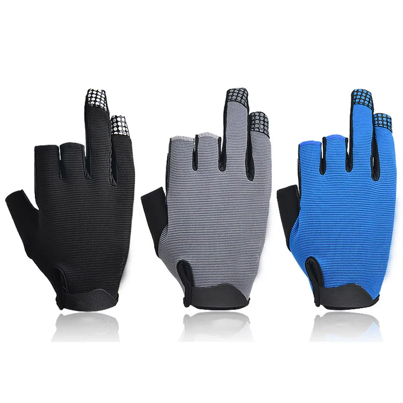 Новинка 1 пара 3 пальца противоскользящие Светоотражающие перчатки лодка гребля