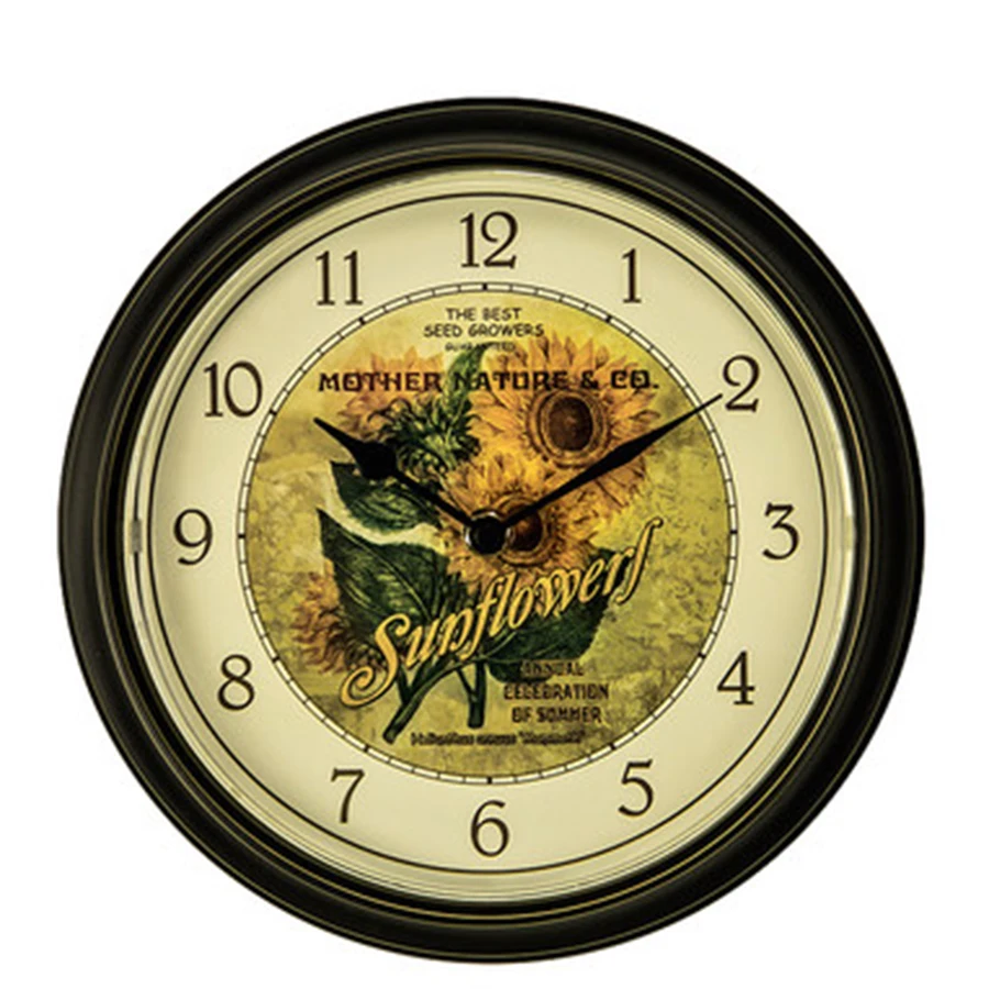 Настенные часы в винтажном стиле бесшумные БОЛЬШИЕ ХУДОЖЕСТВЕННЫЕ настенные с