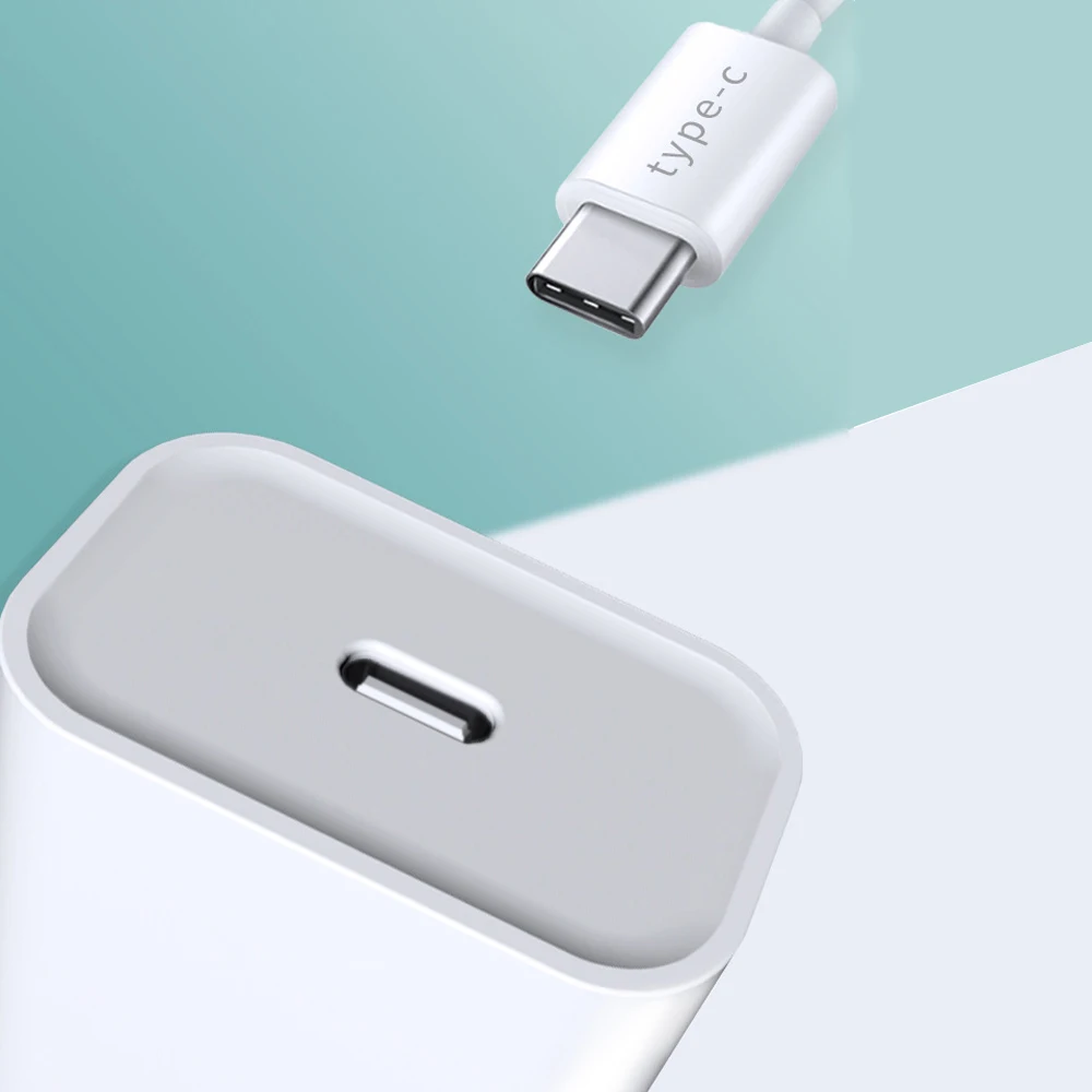 Адаптер зарядного устройства USB Type-C 18 Вт для iPhone 11 pro Xs Max X Xr 8 Plus PD быстрая зарядка с
