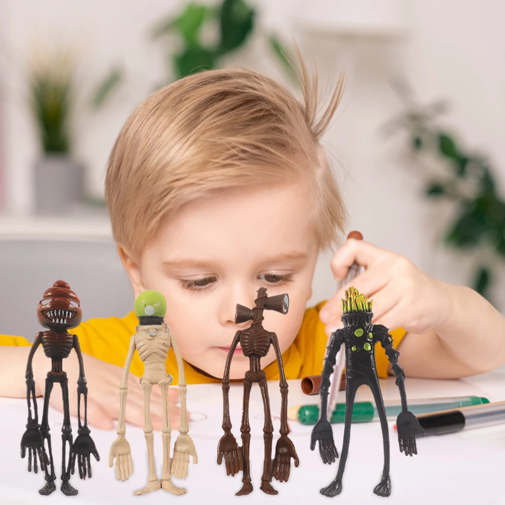 

8Pcs Siren Head Toys Cartoon Animal Figure Horror Model Doll Set for Kids Children Birthday Gift