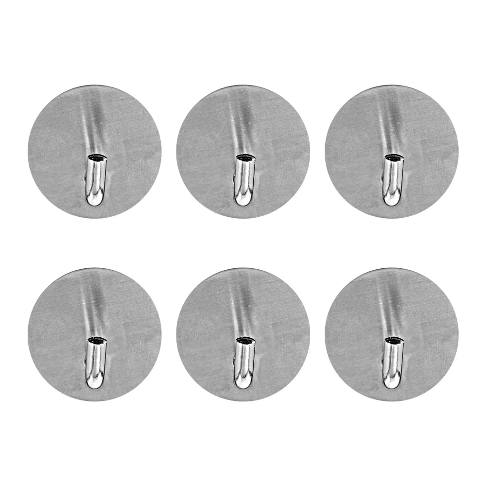 

6Pcs Practical Toilet Clothes-hooks Simple Home Storage Hooks Easy-install Hooks