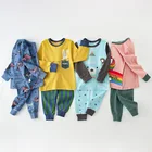 Детское термобелье, хлопковые пижамы для мальчиков и девочек, пижамы, нижнее белье для детей, домашнее нижнее белье