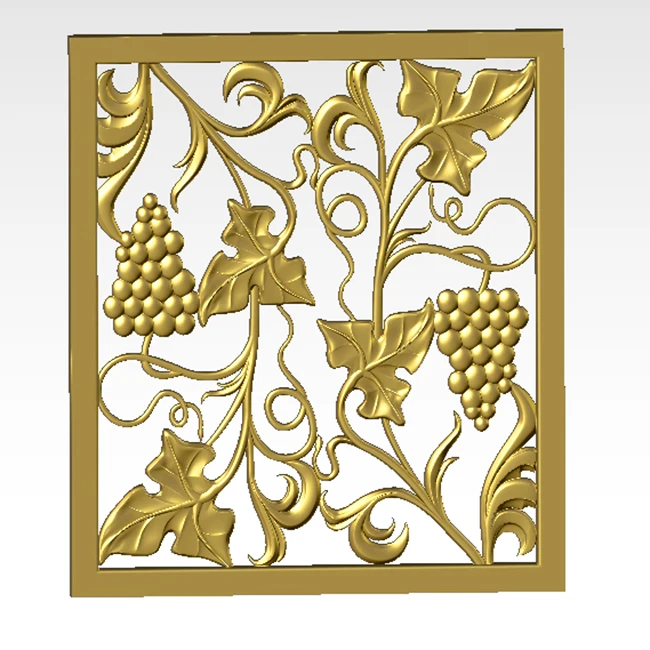 Модель для скульптуры из винограда модель 3D резной фигуры с ЧПУ в формате STL