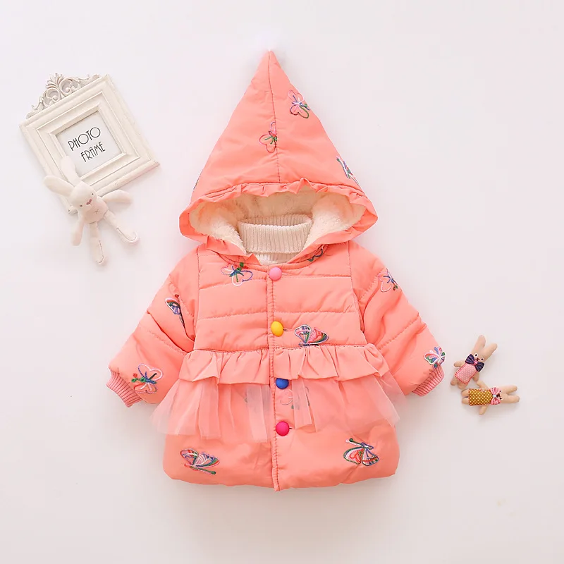 Коллекция 2021 года одежда для маленьких девочек зимнее теплое пальто детская