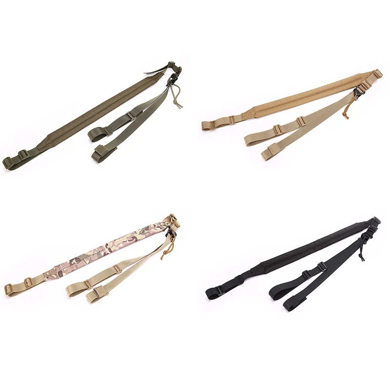Hot Multi-function Airsoft Mount Bungee Safety Rope System Kit Adjustable Two Point Tactical Rifle Sling Strap Outdoor New | Спорт и