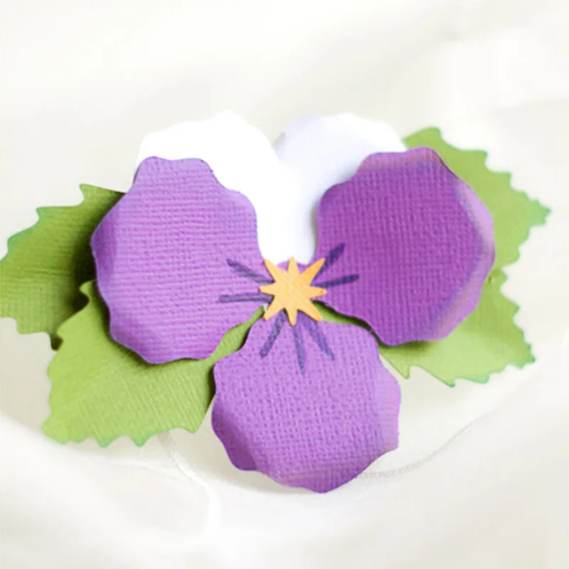 Металлические трафареты Pansy с цветами для скрапбукинга декоративное тиснение