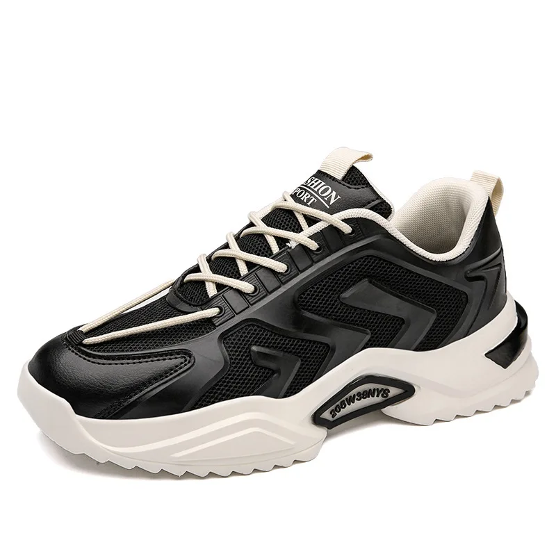 

2021 New Men's Shoes Running Breathable Lightweight Outdoor Sneakers Knitted Casual Shoes