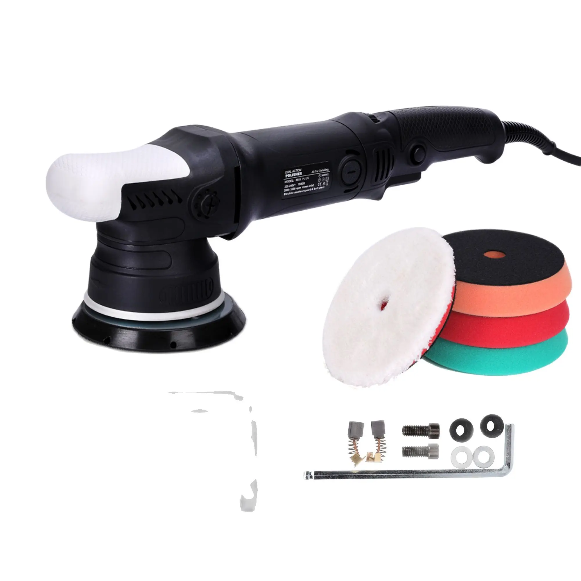 

1000w high speed CLOVER 15mm orbit Dual Action Polisher DA15 Plus